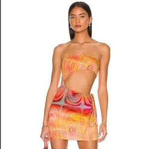 Frankie’s Bikinis Mini Dress with cutout : Size XL (runs small)